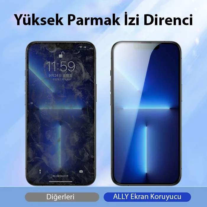 Ally iPhone 14 Pro Full Hd Kırılmaz Cam Ekran Koruyucu-1852