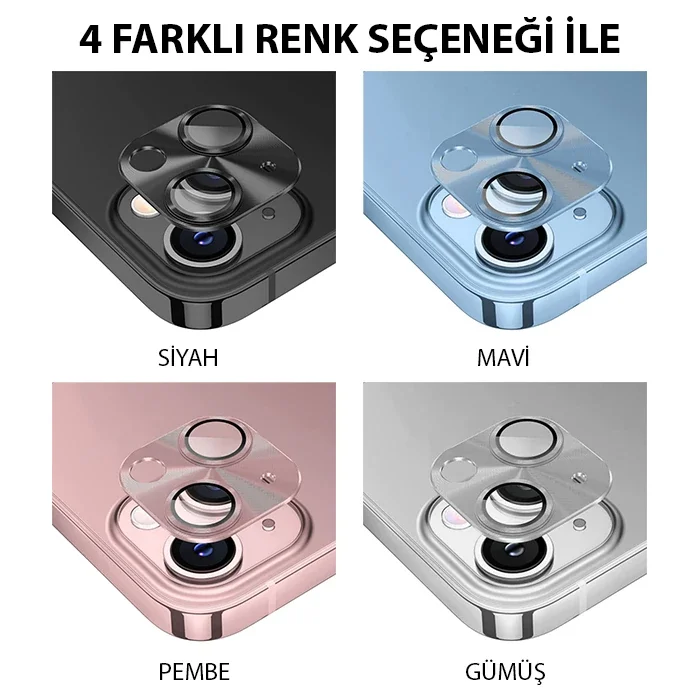 ALLY iPhone 15-15 Plus Metal Tempered Kamera Lens Koruyucu-1852 ALLY iPhone 15-15 Plus Metal Tempered Kamera Lens Koruyucu-1852
