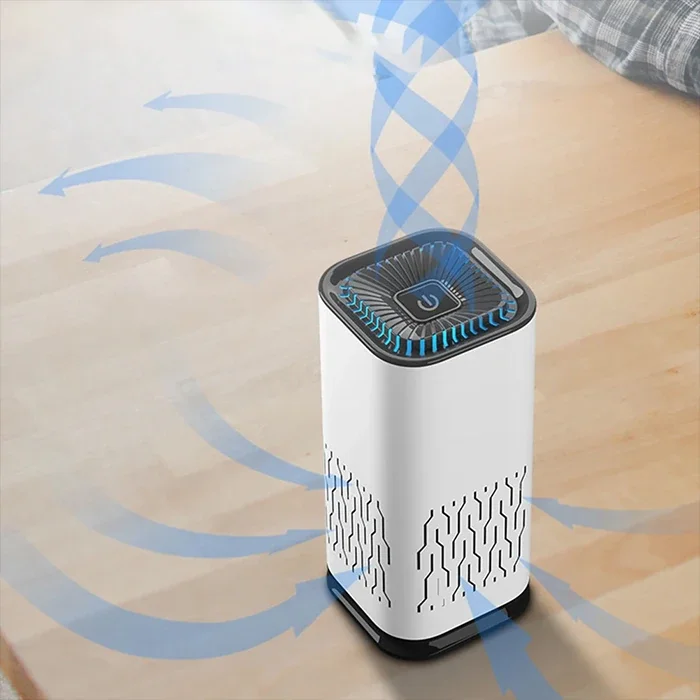 Ally K2 araç içm Mini Hava Temizleyici Araba Ev Ofis Taşınabilir Air Purifier-1852