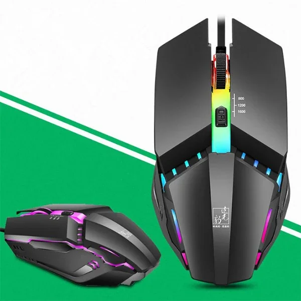 Ally K3 RGB Işıklı Gaming Mouse - 7 Renk 1600 DPI Oyuncu Mouse