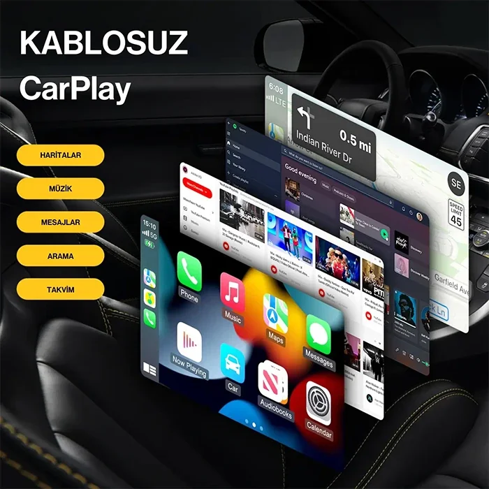 ALLY Kablosuz Car Play Adaptörü Apple Ve Android Cihazlar Için Wireless Carplay Çevirici-1852 ALLY Kablosuz Car Play Adaptörü Apple Ve Android Cihazlar Için Wireless Carplay Çevirici-1852