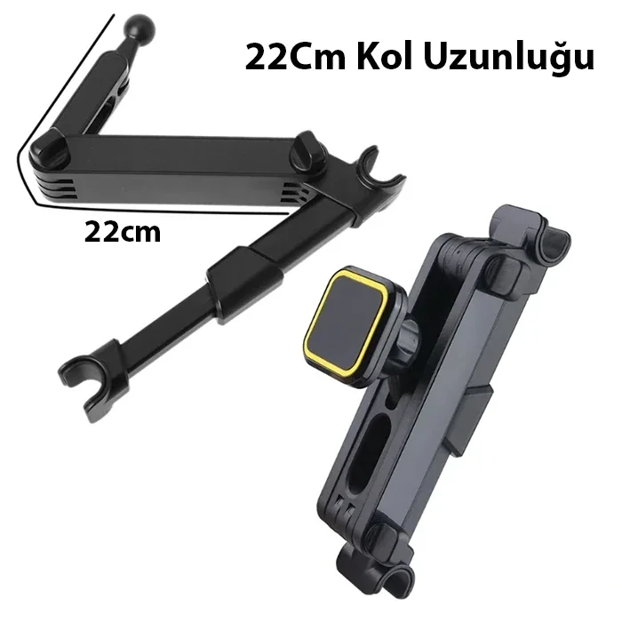 ALLY LF-072B Koltuk Arkası Araç içi Mıknatıslı Manyetik Telefon Tutucu-1852