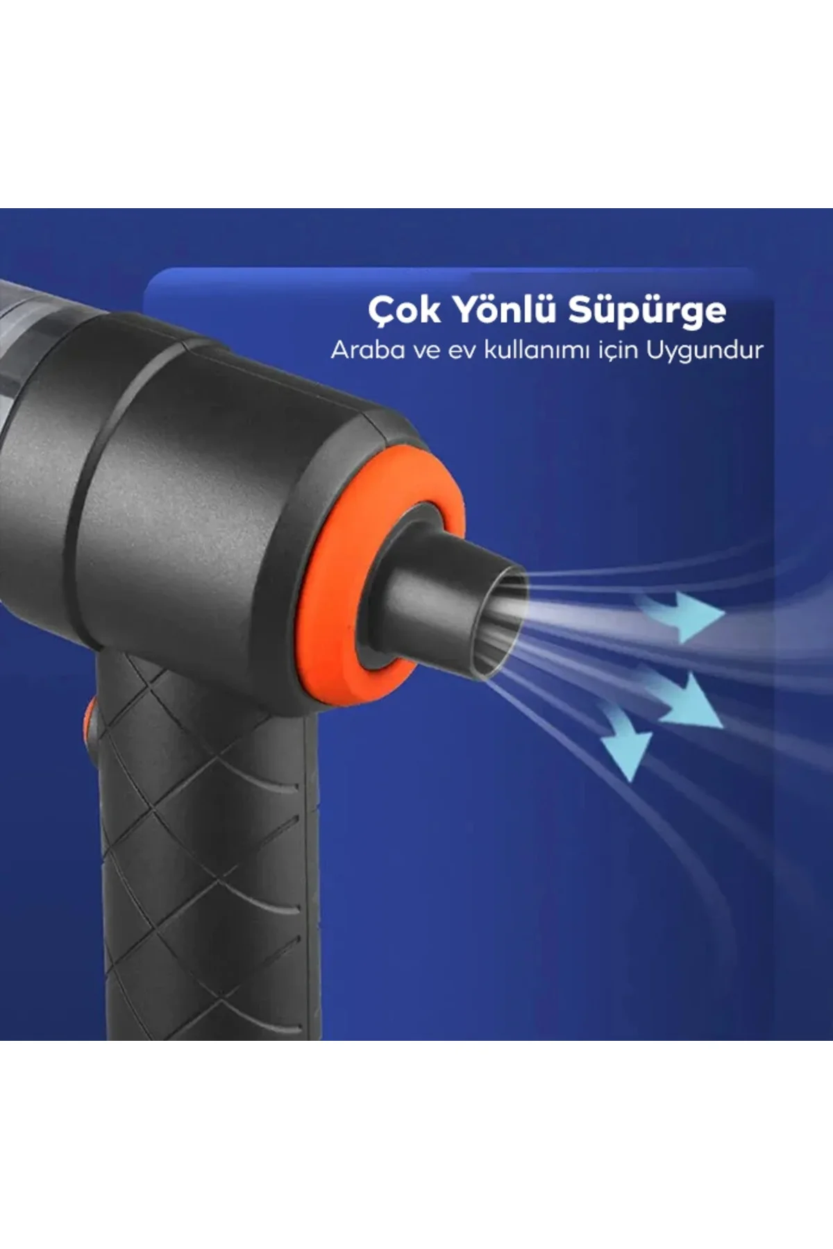 Ally M2037 6000R Portatif Vakumlu Üflemeli Mini Araç Süpürgesi - 