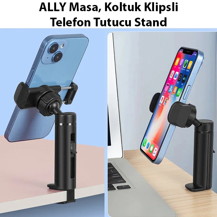 ALLY Masa Koltuk Klipsli Telefon Tutucu Stand-1852