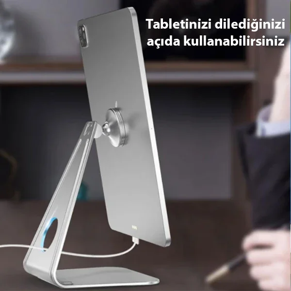ALLY Metal Masa Üstü Standlı Mıknatıslı Tablet Telefon Tutucu-1852