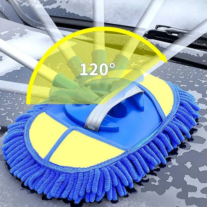 ALLY Mikrofiber Dönebilen Püsküllü Araba Yıkama Ve Temizleme Fırçası-1852