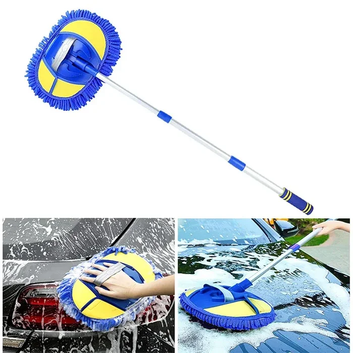 ALLY Mikrofiber Dönebilen Püsküllü Araba Yıkama Ve Temizleme Fırçası-1852