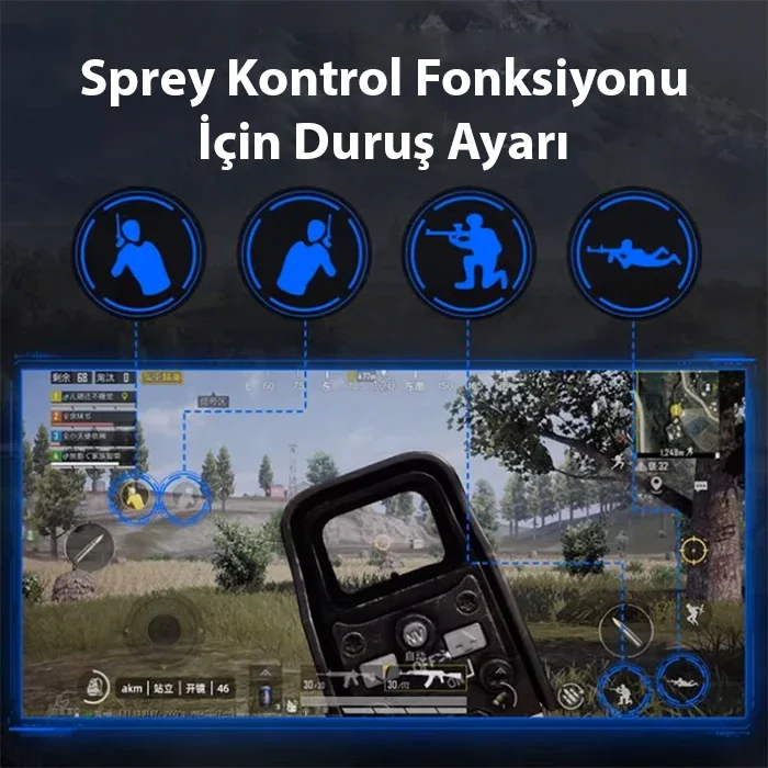 ALLY Mix Elite Plus - PUBG denetleyicisi için Gamepad mobil oyun klavye Mouse dönüştürücü Bluetooth Android oyun adaptörü-1852 ALLY Mix Elite Plus - PUBG denetleyicisi için Gamepad mobil oyun klavye Mouse dönüştürücü Bluetooth Android oyun adaptörü-1852