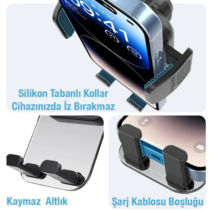 ALLY ML-217 Araç İçi Havalandırma Telefon Tutucu-1852