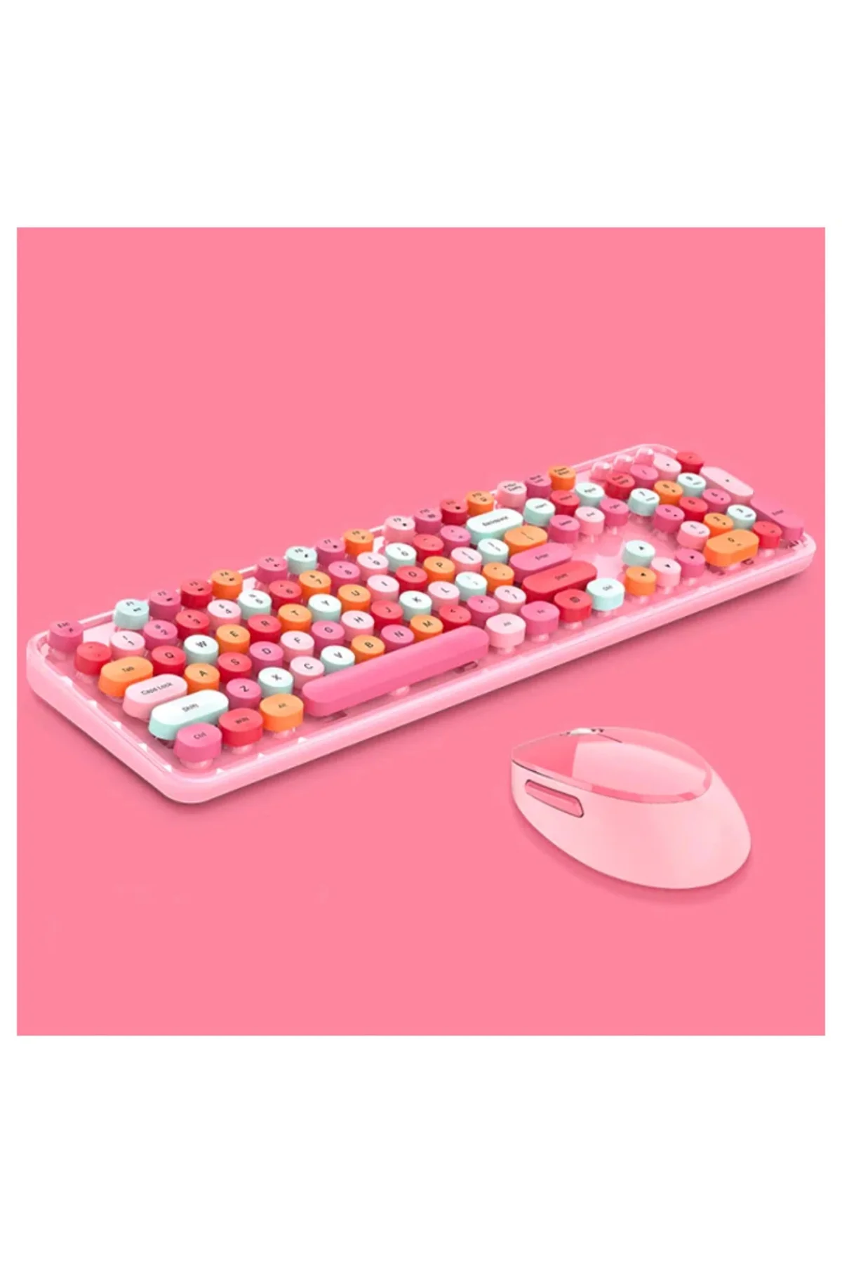 Ally Mofi Sweet 2.4G Kablosuz Q Klavye Klavye Ve Mouse Seti-1852