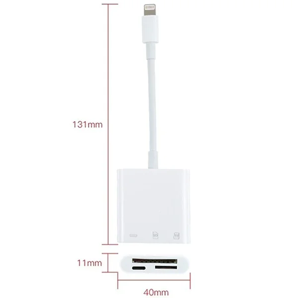 ALLY NK-101Y Pro 3 İn 1 İPhone Lightning to SD-TF Çevirici Adaptör-1852 ALLY NK-101Y Pro 3 İn 1 İPhone Lightning to SD-TF Çevirici Adaptör-1852