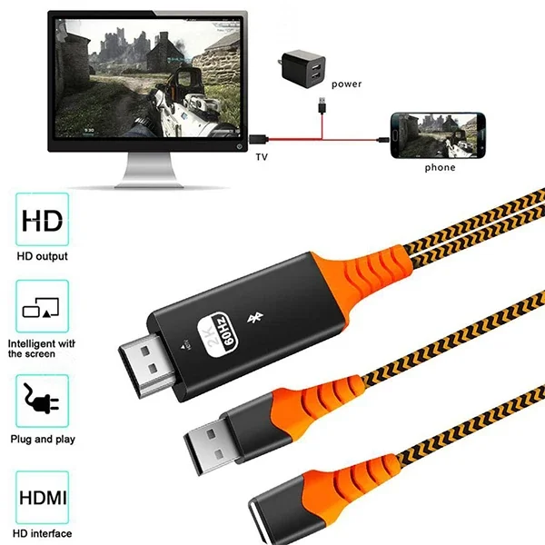 Ally Phone Usb HDTV Cable Lightning Type C hdmi kablosu-1852 Ally Phone Usb HDTV Cable Lightning Type C hdmi kablosu-1852