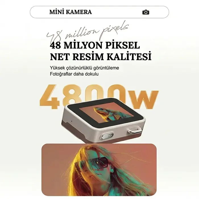 Ally PixMini Retro Video Dijital Kamera Ağ Kamerası DVR 1080P HD-1852