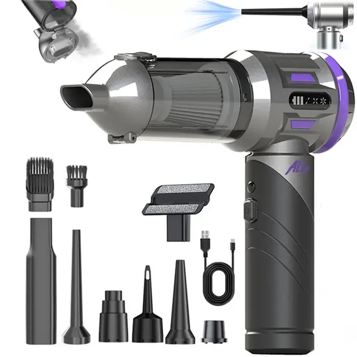 ALLY Powerjet Pro 20000pa Güçlü Portatif 3 Kademeli Tasinabilir Vakumlu Kablosuz Üflemeli Mini Araç Süpürgesi-1852 ALLY Powerjet Pro 20000pa Güçlü Portatif 3 Kademeli Tasinabilir Vakumlu Kablosuz Üflemeli Mini Araç Süpürgesi-1852