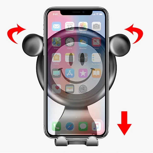 Ally R-054 Gravity Smile Universal Cep Telefonu Araç Tutucu - 4.0-6.0 inç Araç İçin Şık ve Güvenli Tutucu