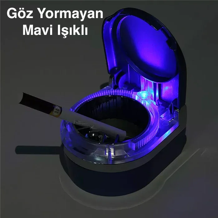 Ally SD-1201 Led Işıklı Kapaklı Araç Küllük Oto Araba Kül Tablası-1852 Ally SD-1201 Led Işıklı Kapaklı Araç Küllük Oto Araba Kül Tablası-1852
