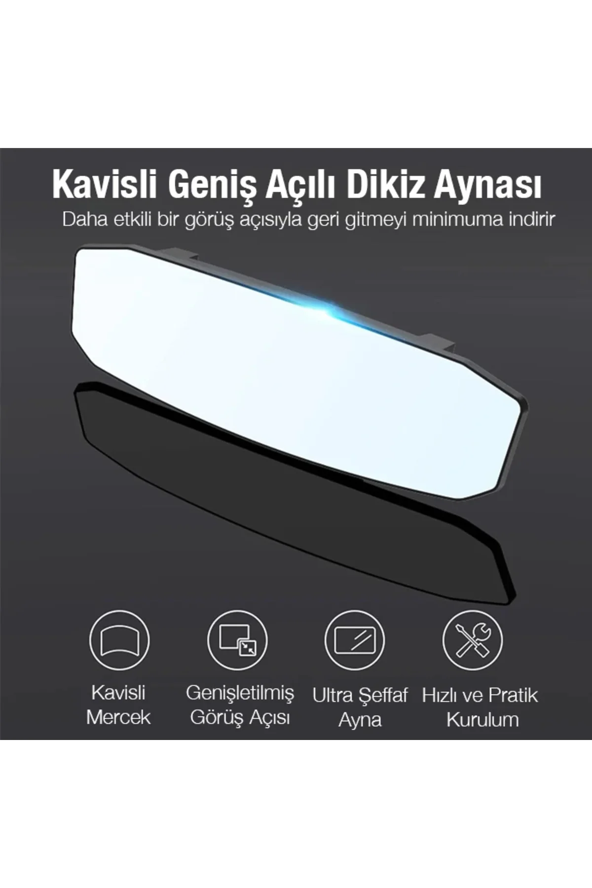 Ally Sd-2415 Kavisli Dışbükey Geniş Açılı Araç Dikiz Aynası 299X9 Ally Sd-2415 Kavisli Dışbükey Geniş Açılı Araç Dikiz Aynası 299X9