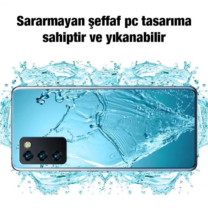 Ally SM Galaxy A03S Kılıf Kamera Korumalı Ultra İnce Şeffaf Silikon Kılıf-1852
