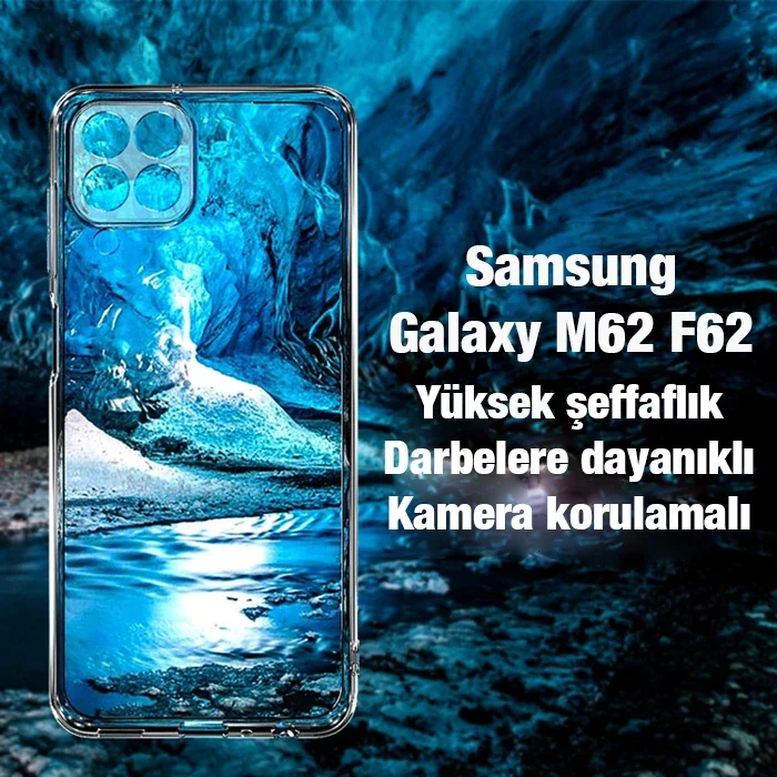 Ally SM Galaxy M62 F62 Kılıf Kamera Korumalı Ultra İnce Şeffaf Kılıf-1852 Ally SM Galaxy M62 F62 Kılıf Kamera Korumalı Ultra İnce Şeffaf Kılıf-1852