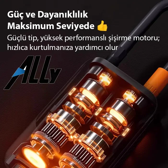 ALLY ST-221D Pro Akıllı Hava Kompresörü Araç kablosuz hava pompası-1852 ALLY ST-221D Pro Akıllı Hava Kompresörü Araç kablosuz hava pompası-1852