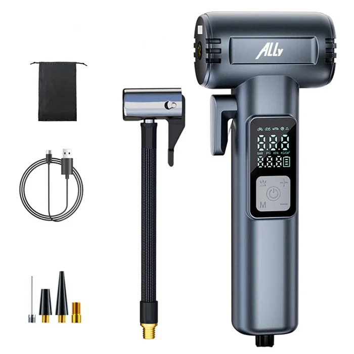 Ally ST-5530 Dijital Şarjlı Araç Lastik Hava Şişirme Pompası Powerbank Pencere kırıcı-1852 Ally ST-5530 Dijital Şarjlı Araç Lastik Hava Şişirme Pompası Powerbank Pencere kırıcı-1852