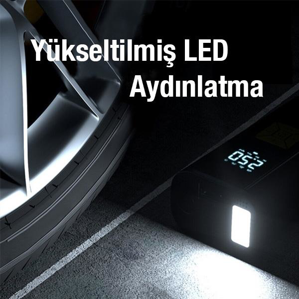 ALLY ST-9620B Dijital Led Işıklı Taşınabilir Şarjlı Araç Lastik H ALLY ST-9620B Dijital Led Işıklı Taşınabilir Şarjlı Araç Lastik H