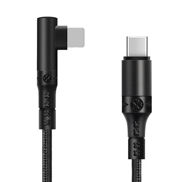ALLY Type-C to İPhone 20w Lightning Hızlı Şarj Kablosu Oyuncu 90 Derece Kablo-1852