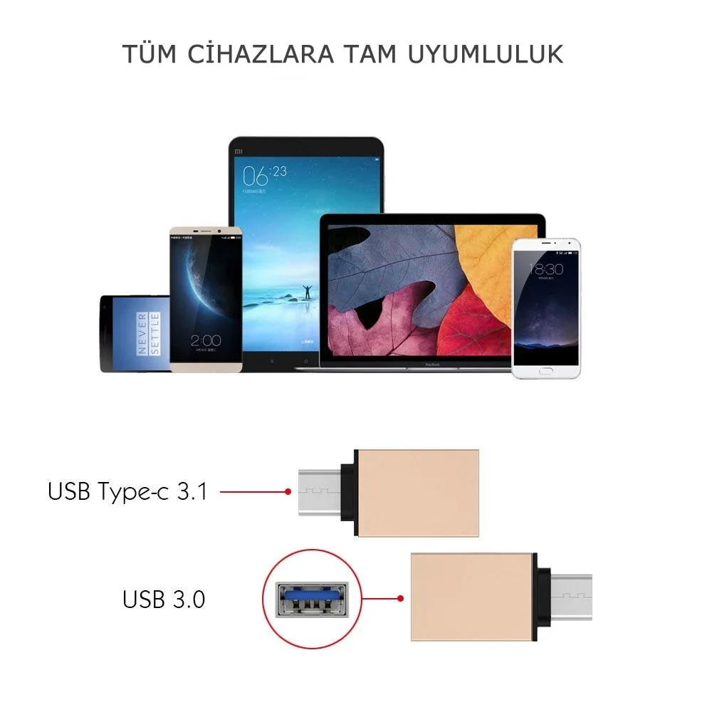 Ally Usb Type C Otg Converter Çevirici Başlık-1852