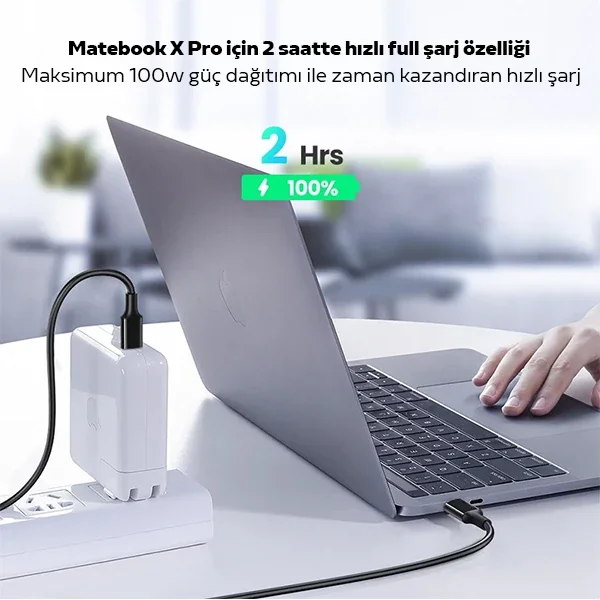 ALLY USB Type-C PD3.1 100W(20V-5A) Hızlı Veri Şarj Kablosu 1metre-1852 ALLY USB Type-C PD3.1 100W(20V-5A) Hızlı Veri Şarj Kablosu 1metre-1852