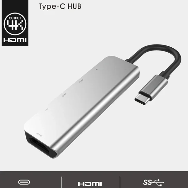 Ally Usb (Type-C to 5in1  Hdtv 2xUSB+2x PD) Hub Adaptör Çoklayıcı-1852