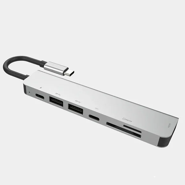 Ally Usb (Type-C to 7in1 Hdtv 2XUSB+PD) SD&TF Okuyucu Hub Adaptör Çoklayıcı-1852 Ally Usb (Type-C to 7in1 Hdtv 2XUSB+PD) SD&TF Okuyucu Hub Adaptör Çoklayıcı-1852