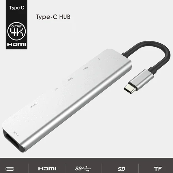 Ally Usb (Type-C to 7in1 Hdtv 2XUSB+PD) SD&TF Okuyucu Hub Adaptör Çoklayıcı-1852 Ally Usb (Type-C to 7in1 Hdtv 2XUSB+PD) SD&TF Okuyucu Hub Adaptör Çoklayıcı-1852