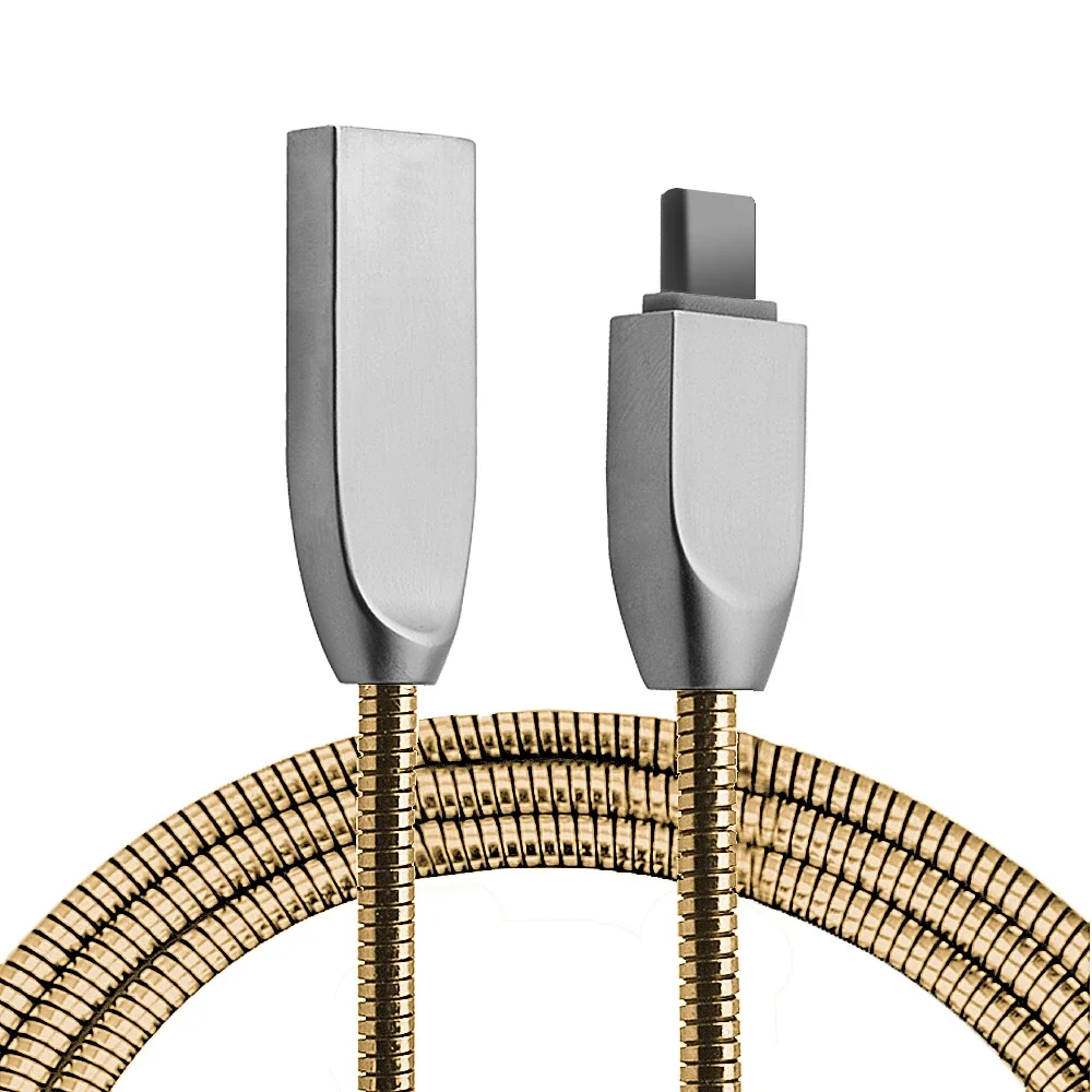 Ally Usb Type-C Zinc Alloy Dayanıklı 24 A Metal Usb Kablo-1852
