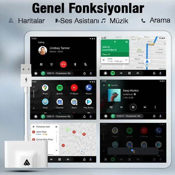 Ally Usb+Type-C Android Kablosuz Carplay Adaptör Çevirici - Youtube Netflix Tiktok Video Yansıtıcı-1852 Ally Usb+Type-C Android Kablosuz Carplay Adaptör Çevirici - Youtube Netflix Tiktok Video Yansıtıcı-1852