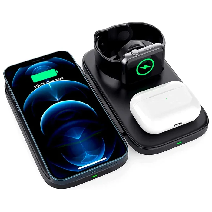 ALLY W66 15W 3 in1 Android + iPhone Taşınabilir Mini Kablosuz Hızlı Şarj Standı-1852 ALLY W66 15W 3 in1 Android + iPhone Taşınabilir Mini Kablosuz Hızlı Şarj Standı-1852