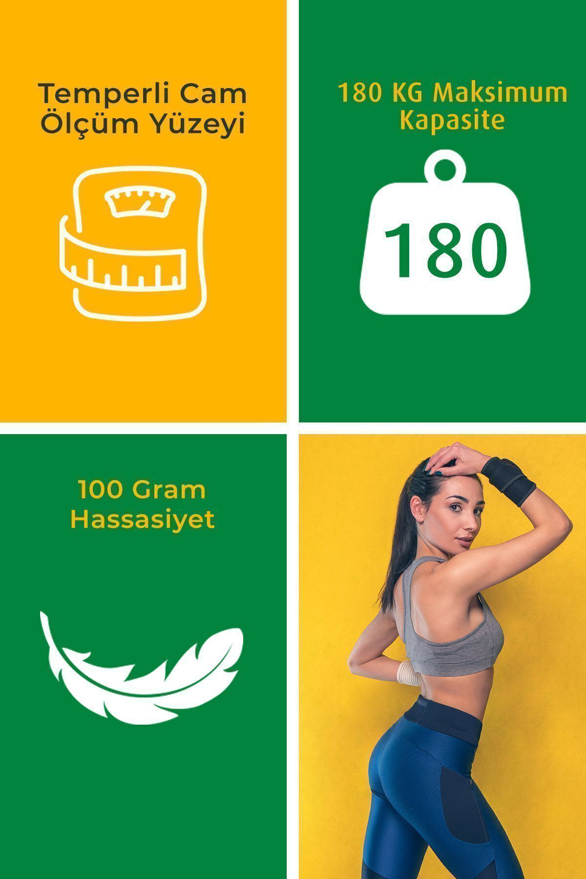 Medisana Alman Tasarım Geniş İşıklı Lcd Ekranlı Yağ Ölçer Fonksiyonlu Vücu