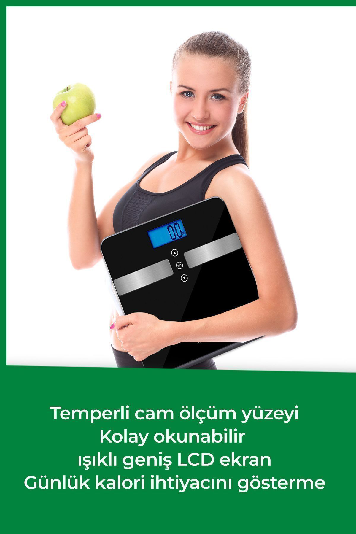 Medisana Alman Tasarım Geniş İşıklı Lcd Ekranlı Yağ Ölçer Fonksiyonlu Vücu