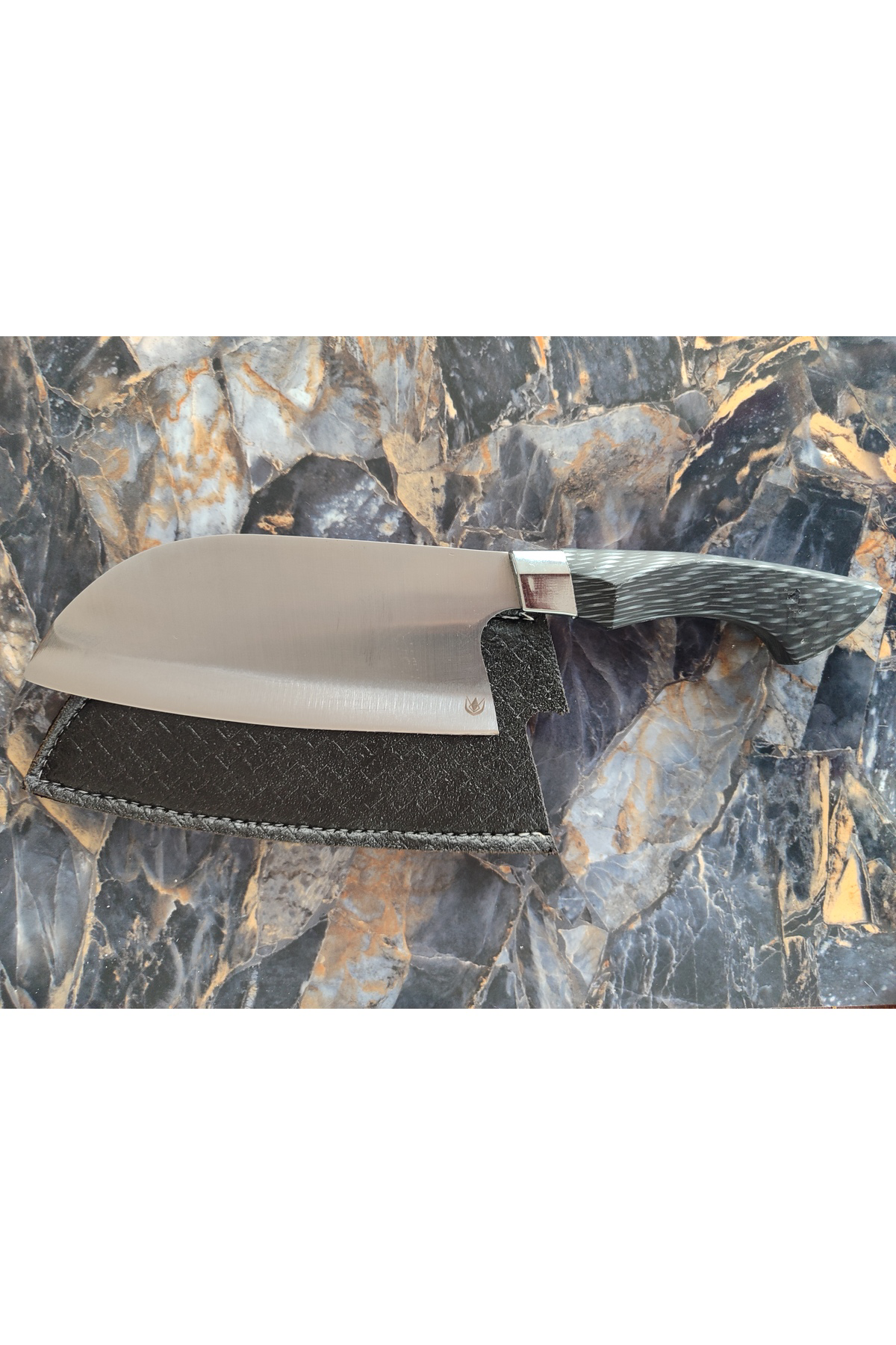 Almazan Şef Bıçağı – Atak Marka, Parmak Tutmalı Kabze, Kılıflı