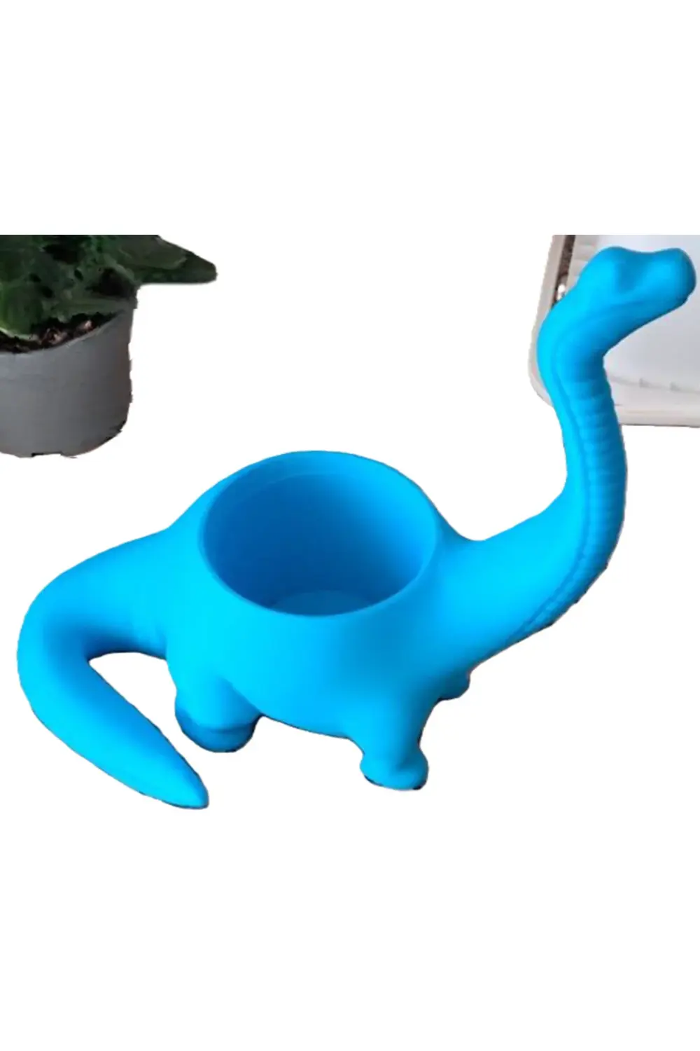 ALMİLA 3D Baskı Dinozor Saksı – Sukulent ve Kaktüs İçin Dekoratif