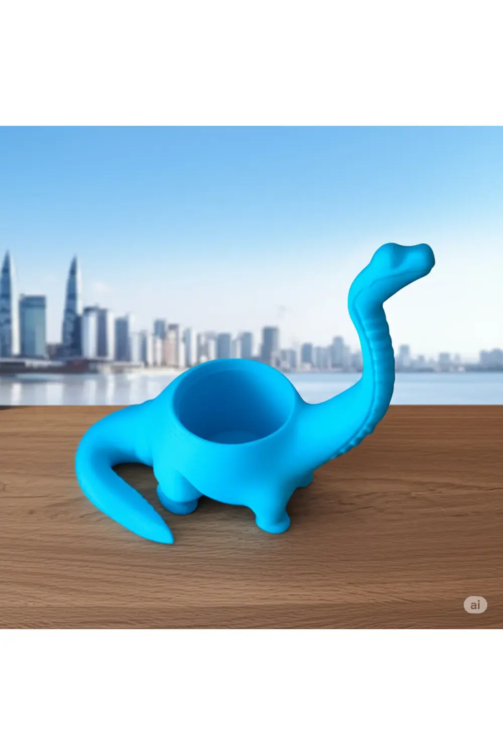 ALMİLA 3D Baskı Dinozor Saksı – Sukulent ve Kaktüs İçin Dekoratif