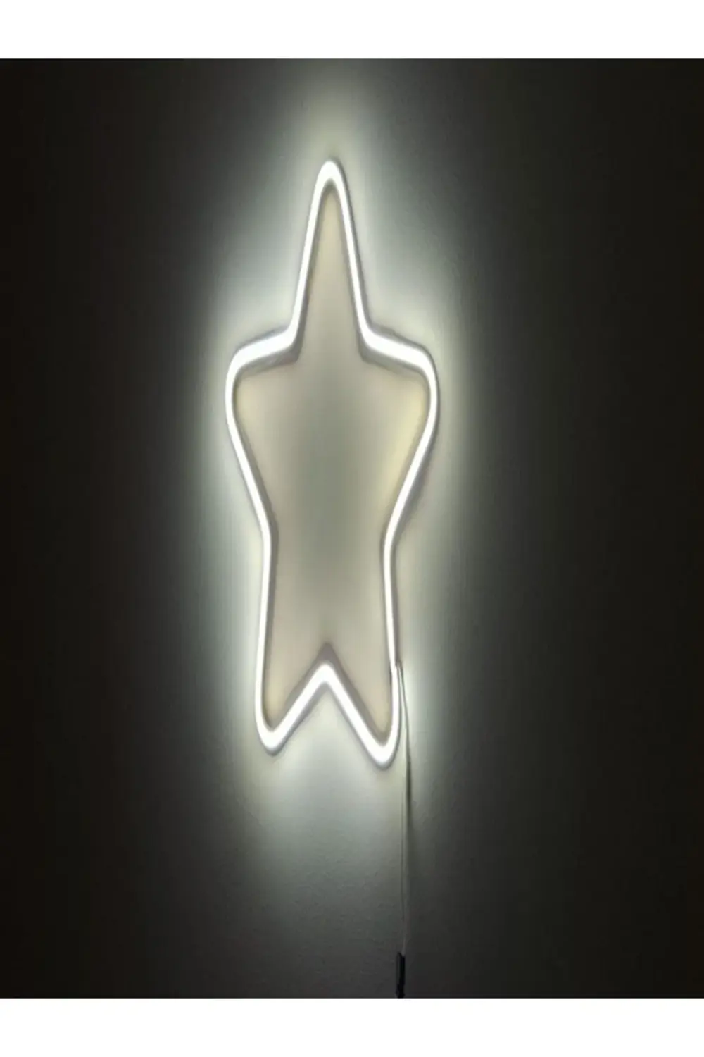 ALMİLA 3D BEYAZ LED Işıklı 35X35 Yıldız Gece Lambası - Duvar Tipi ALMİLA 3D BEYAZ LED Işıklı 35X35 Yıldız Gece Lambası - Duvar Tipi