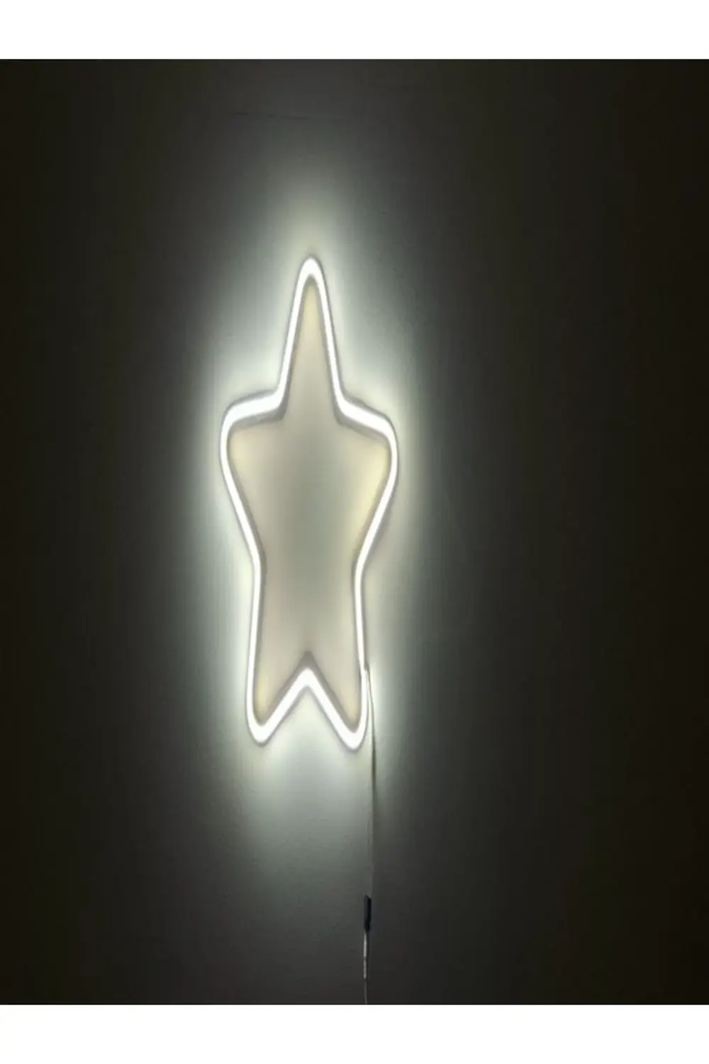 ALMİLA 3D BEYAZ LED Işıklı 35X35 Yıldız Gece Lambası - Duvar Tipi ALMİLA 3D BEYAZ LED Işıklı 35X35 Yıldız Gece Lambası - Duvar Tipi