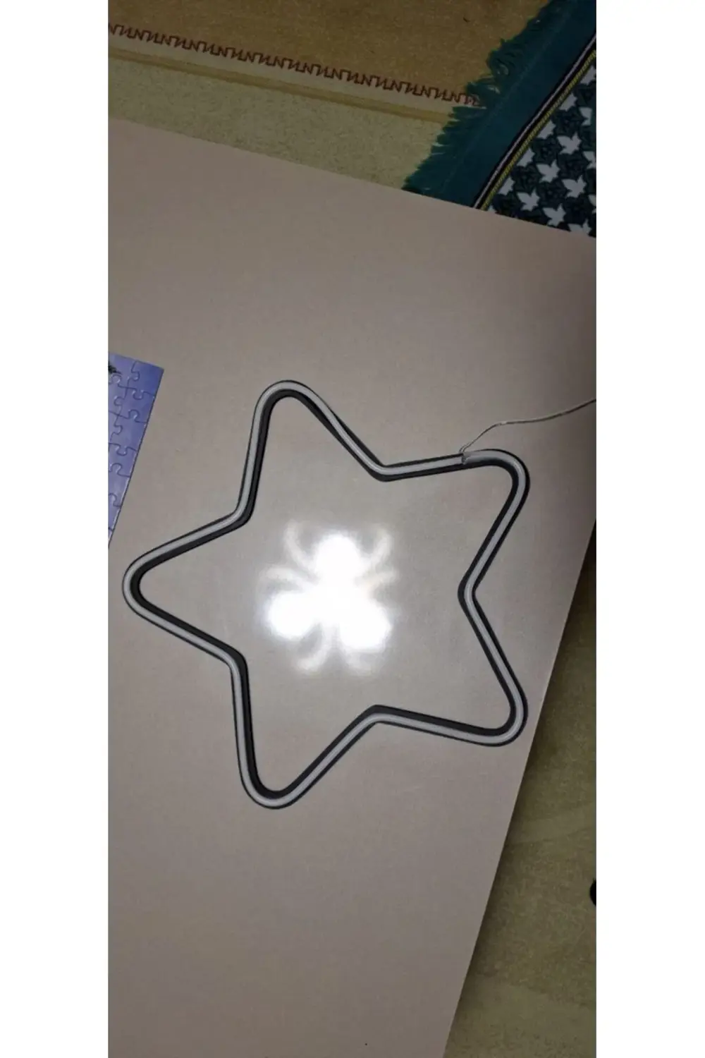 ALMİLA 3D BEYAZ LED Işıklı 35X35 Yıldız Gece Lambası - Duvar Tipi ALMİLA 3D BEYAZ LED Işıklı 35X35 Yıldız Gece Lambası - Duvar Tipi