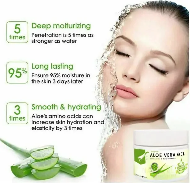 Aloe Vera Bakım Jel'i - Cilt Nemlendirme ve Ferahlama 100 ml x 2