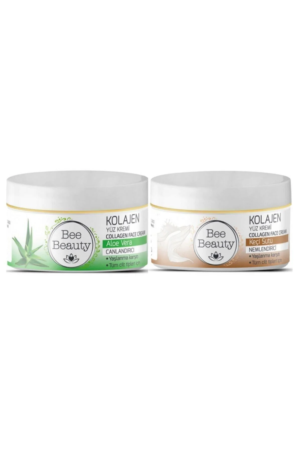 Aloe Vera Kolajen Yüz Kremi 50 Ml+keçi Sütü Kolajen Yüz Kremi 50 Ml Aloe Vera Kolajen Yüz Kremi 50 Ml+keçi Sütü Kolajen Yüz Kremi 50 Ml