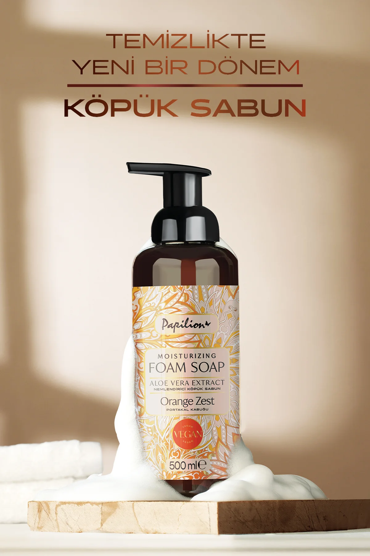 Aloe Vera Özlü Köpük Sabun 500 ml Portakal Kabuğu Aromalı Vegan Nemlendirici El Sabunu Aloe Vera Özlü Köpük Sabun 500 ml Portakal Kabuğu Aromalı Vegan Nemlendirici El Sabunu