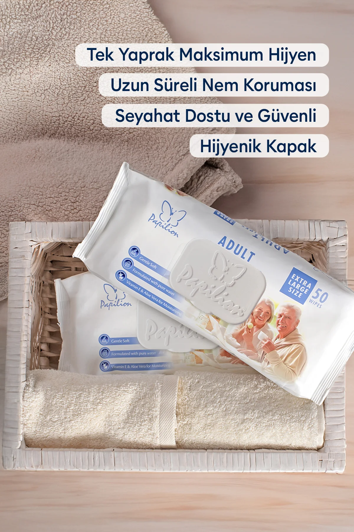 Aloe Vera ve E Vitamin Destekli Islak Yetişkin Temizleme Havlusu 6x50 – 300 Yaprak Ekonomik Paket Fiyatı, Yorumları ve Özellikleri