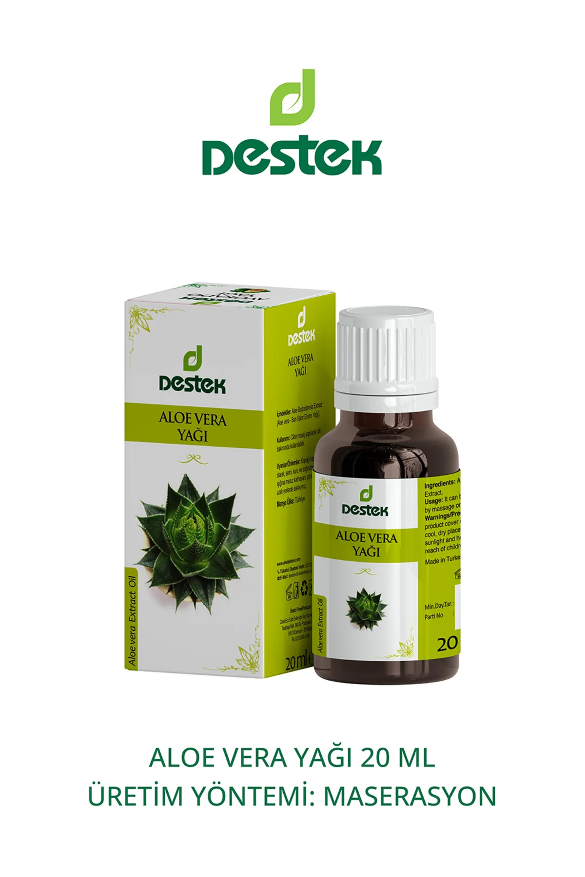 Aloevera Aloe Vera Yağı 20 ml