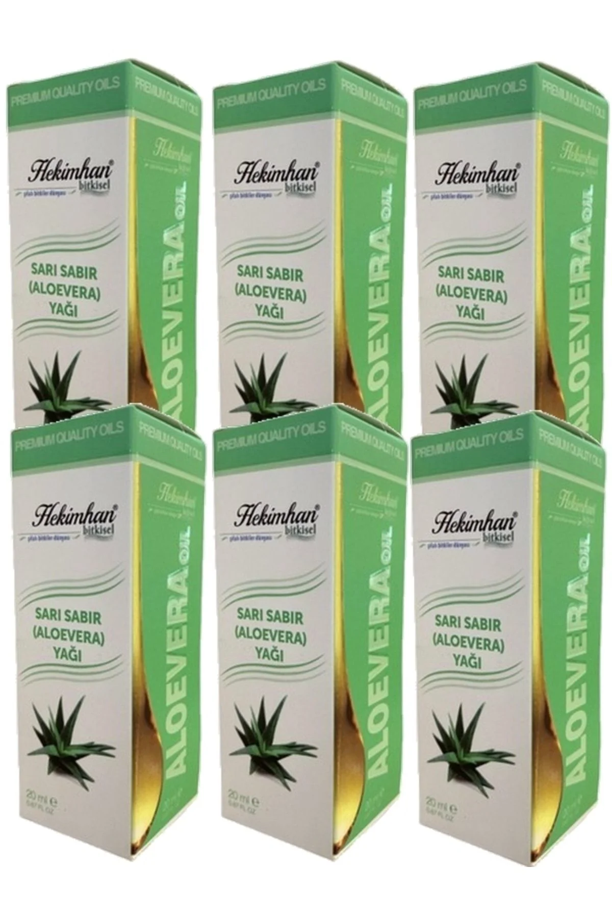 Aloevera Sarı Sabır Yağı 20 ml 6 Adet Aloevera Sarı Sabır Yağı 20 ml 6 Adet