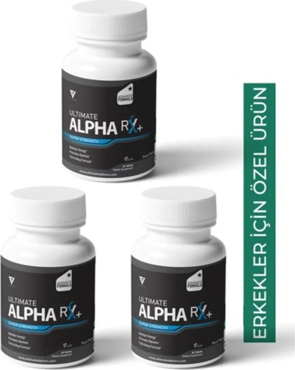 Alpha Rx Erkek Takviyesi - 90 Adet (3x30) Enerji ve Performans Desteği Fiyatı, Yorumları ve Özellikleri